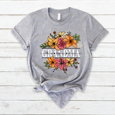 Lofaris Wildflower Grandma And Kids Custom Gift T - Shirt